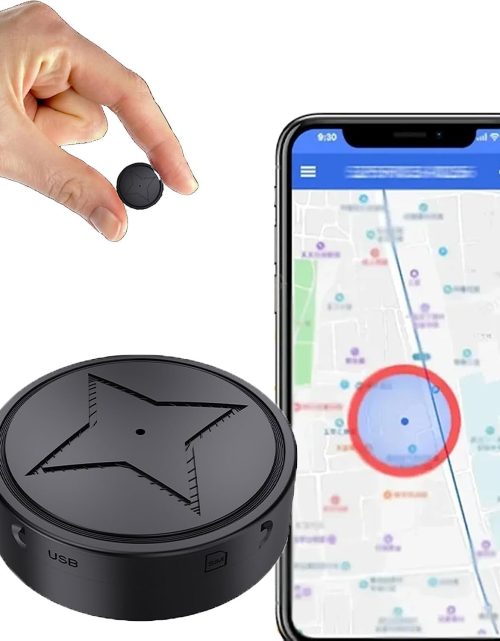 GPS Strong Magnetic Vehicle Anti-Lost Tracker, Mini GPS Tracker for Vehicles No Subscription - Smallest GPS Tracker Locator Real Time, Anti-Theft Micro Tracking Device with Free App (pg12-2)