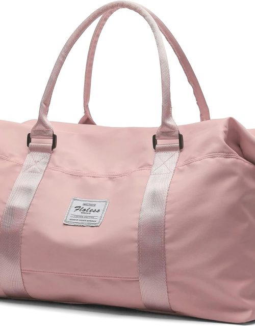 Travel Duffel Bag,Sports Tote Gym Bag,Shoulder Weekender Overnight Bag for Women